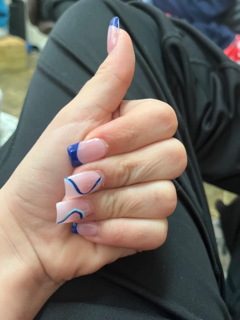 Beautiful acrylic nails done at Pro Nails Sallisaw