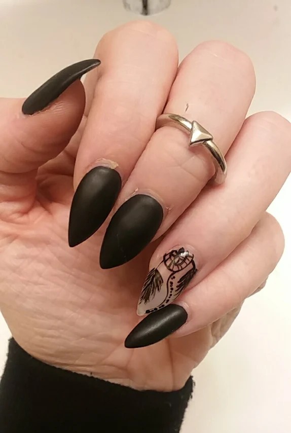 Beautiful acrylic nails done at Pro Nails Sallisaw